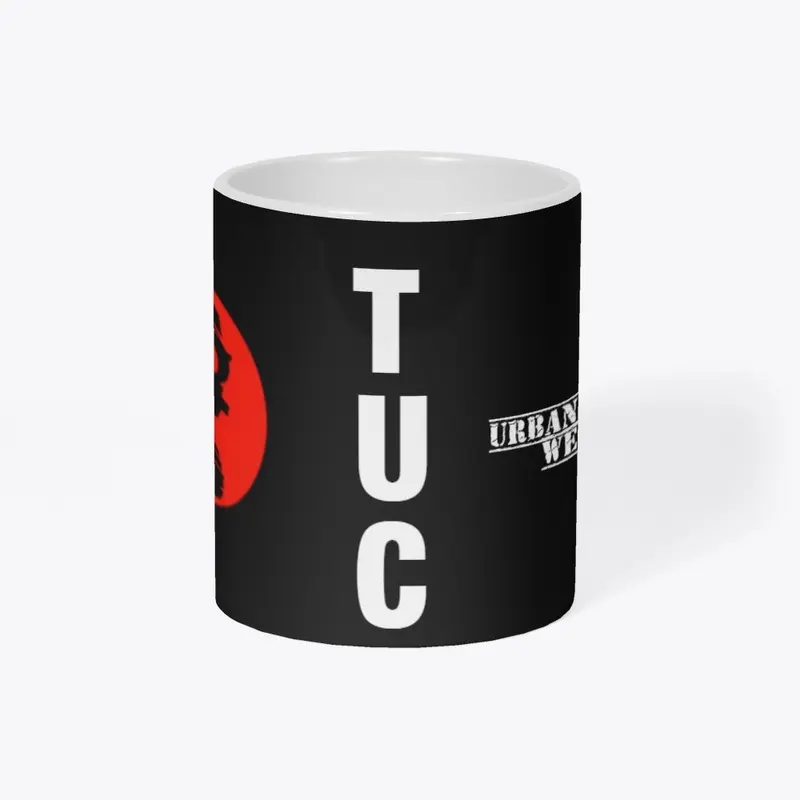 TUC Official Black & White Emblem Mug