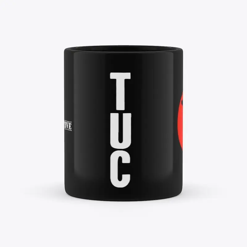 TUC Official All Black Emblem Mug